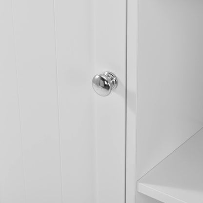 In And OutdoorMatch Vintage Kolomkast Carlie - Badkamerkast - 71x60x18 cm - Wit - Stijlvol Design Badkamerkast