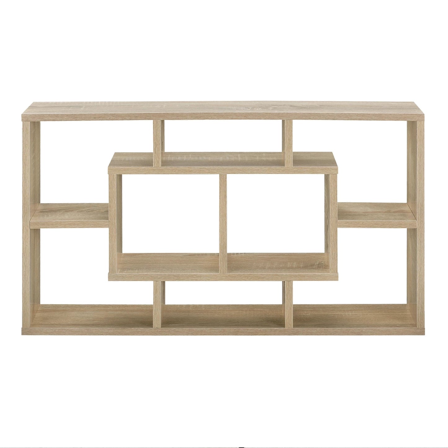 In And OutdoorMatch Wandrek Josiah - 8 Vakken - Wandkast - 85x16x47,5 cm - Eikenkleurig - Spaanplaat - Modern Design Wandplank