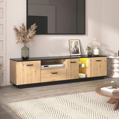 Houten TV-meubel - Lichtbruin - 160x40x60cm