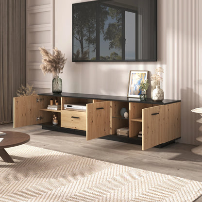 Houten TV-meubel - Lichtbruin - 160x40x60cm