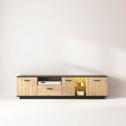 Houten TV-meubel - Lichtbruin - 160x40x60cm