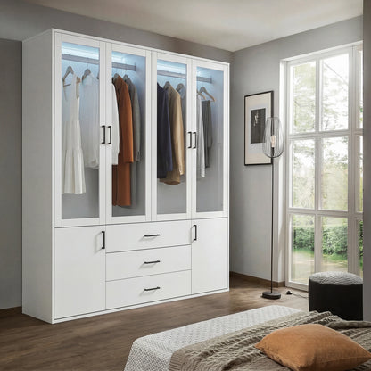 Houten Kast - 3 Ontwerpen - 53x10x60cm, Wit