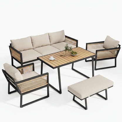 Tuinset - 6-persoons - Beige