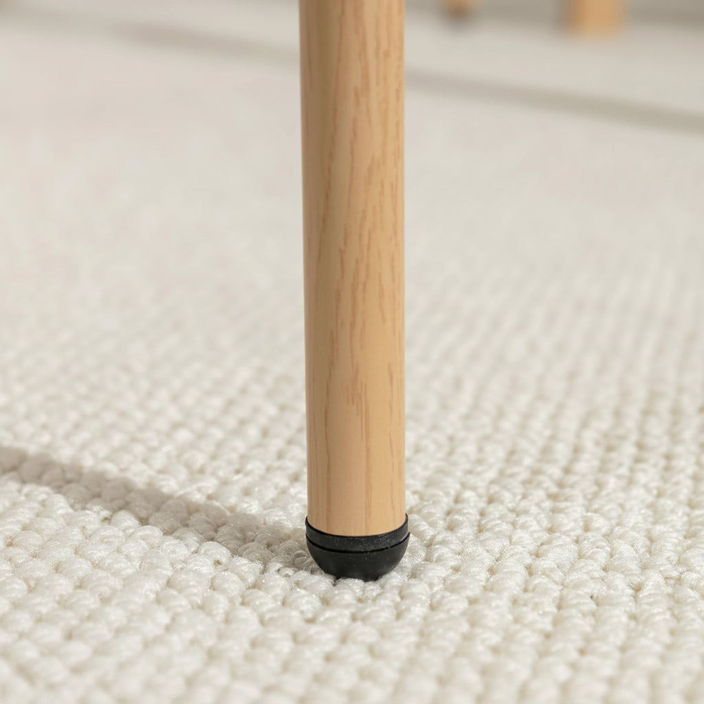 Eetkamerstoelen - Set van 2 - Houten Frame - Gewatteerde zitting