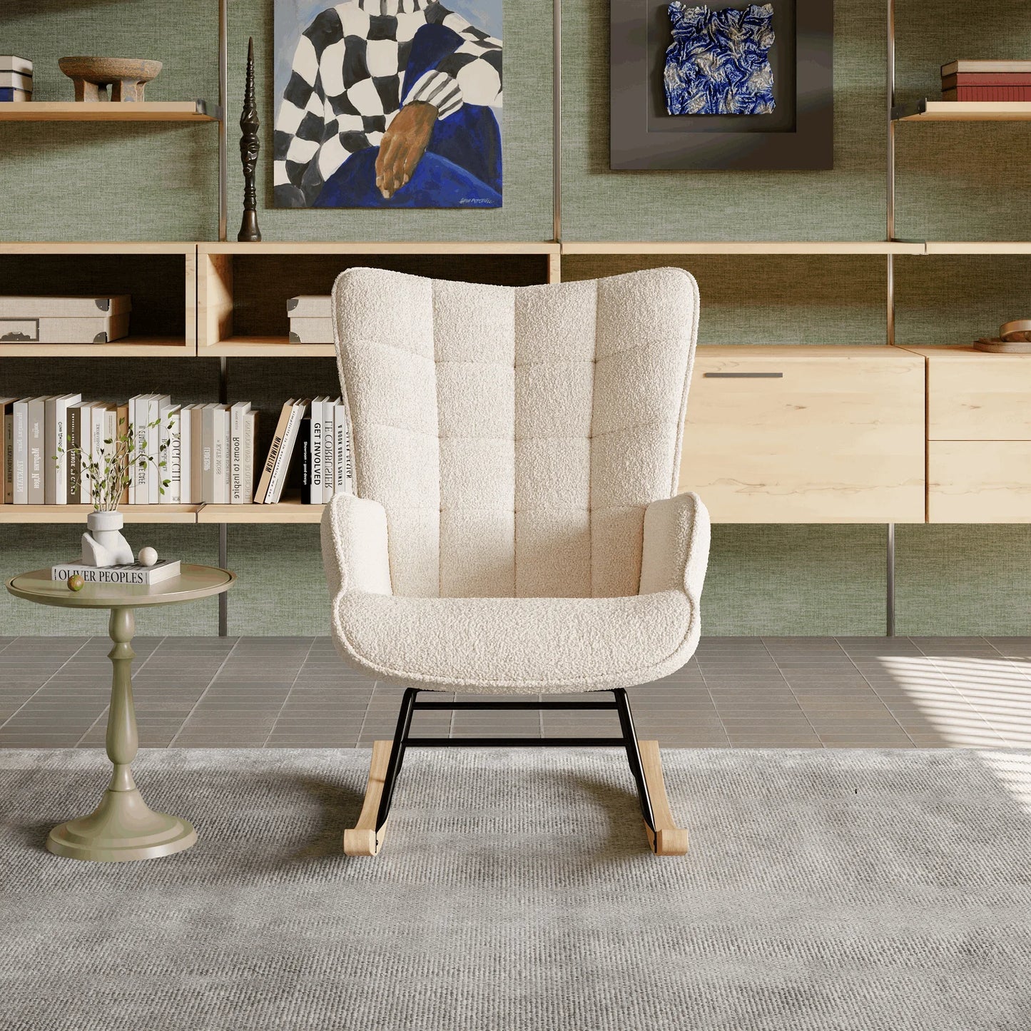 Relaxstoel - Gestoffeerd - Beige