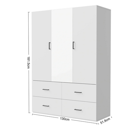 Houten Kast - 3 Ontwerpen - 53x10x60cm, Wit