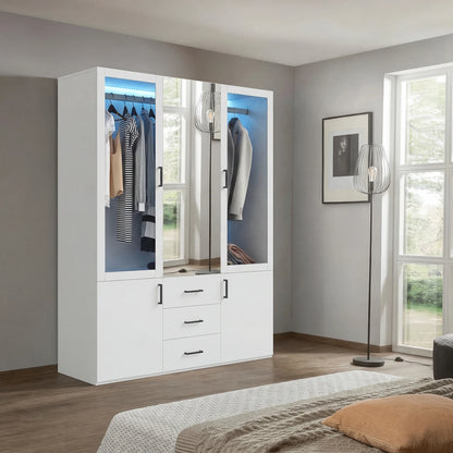 Houten Kast - 3 Ontwerpen - 53x10x60cm, Wit