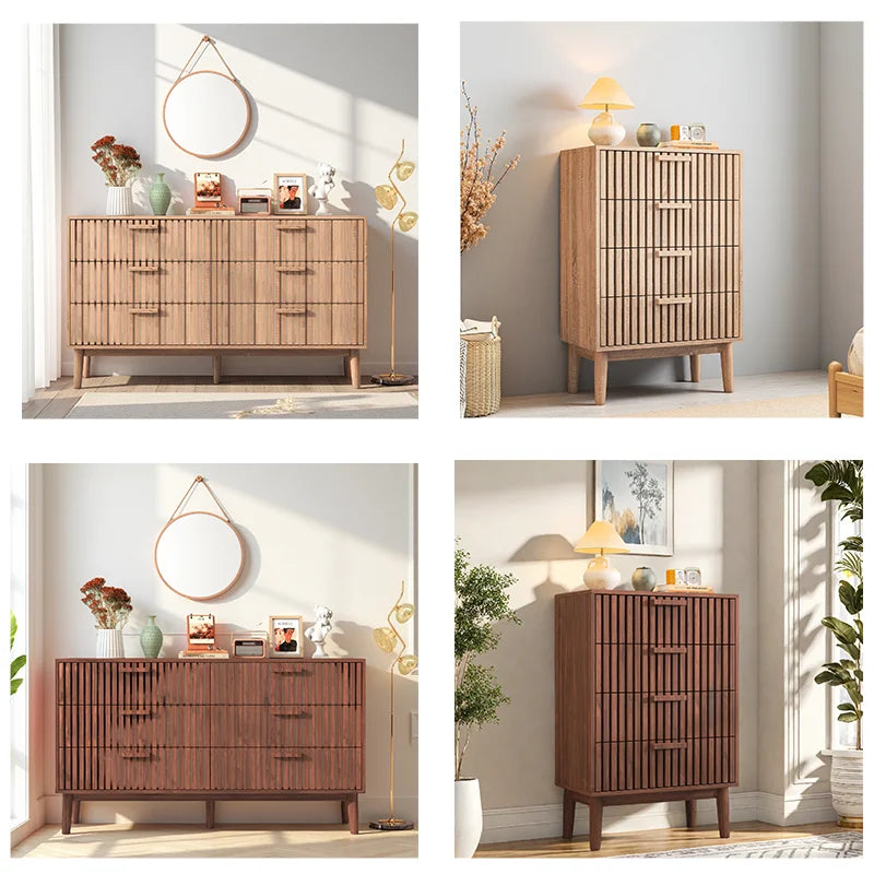 Anajqaqia Drawer Chest, Suitable for Living Room and Bedroom, Dimensions: 60x34x91 Cm / 100x34x73 Cm