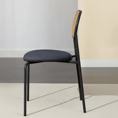 Eetkamerstoelen - Set van 2 - Houten Frame - Gewatteerde zitting