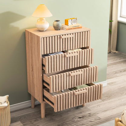 Anajqaqia Drawer Chest, Suitable for Living Room and Bedroom, Dimensions: 60x34x91 Cm / 100x34x73 Cm