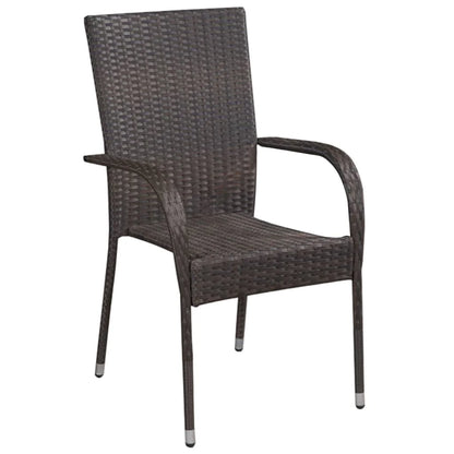 8-persoons Patio Tuinset - Hout - Donkergrijs - 200x100x74cm