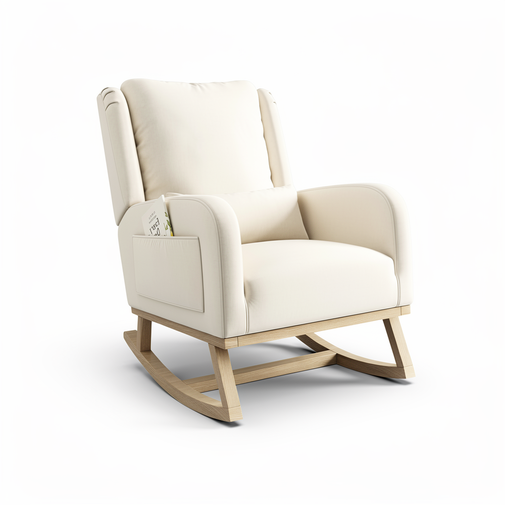 Loungestoel - Katoen/linnen - Beige