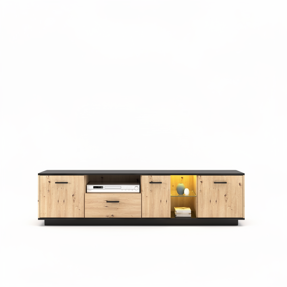 Houten TV-meubel - Lichtbruin - 160x40x60cm