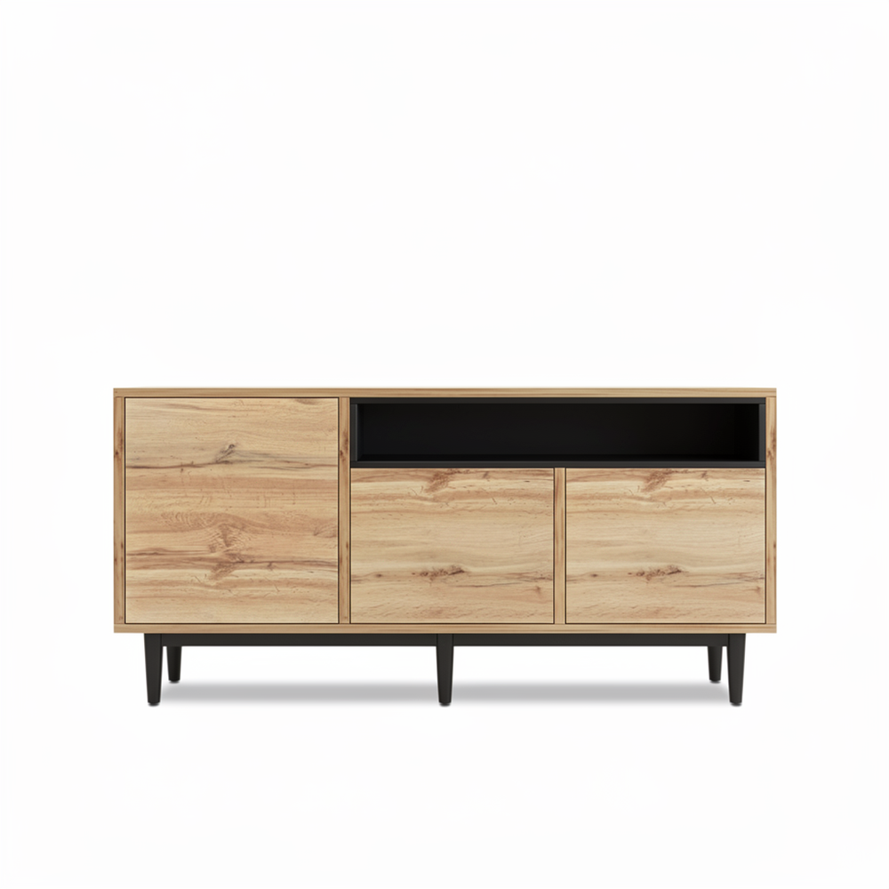 TV-meubel - 160x35x76cm - Lichtbruin
