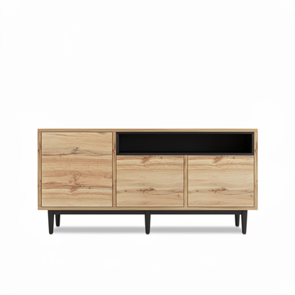 TV-meubel - 160x35x76cm - Lichtbruin